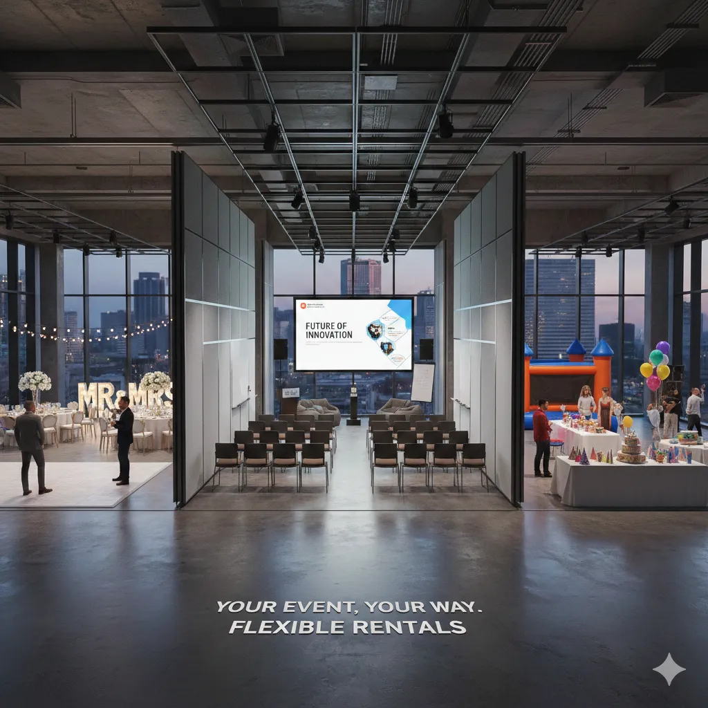 Flexible rental options for events